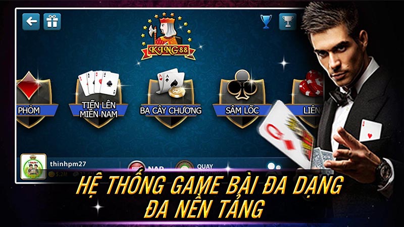 Danh sách trò chơi tại King88