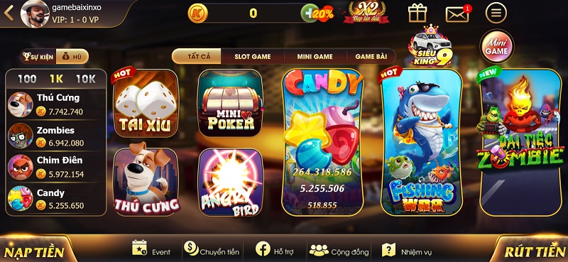 Đường link mới nhất đến King86 Fun để trải nghiệm