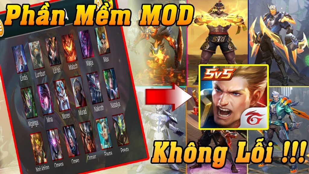 Tính năng nổi bật của Mod Skin Liên Quân